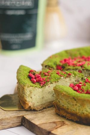 Veganski Matcha Cheesecake