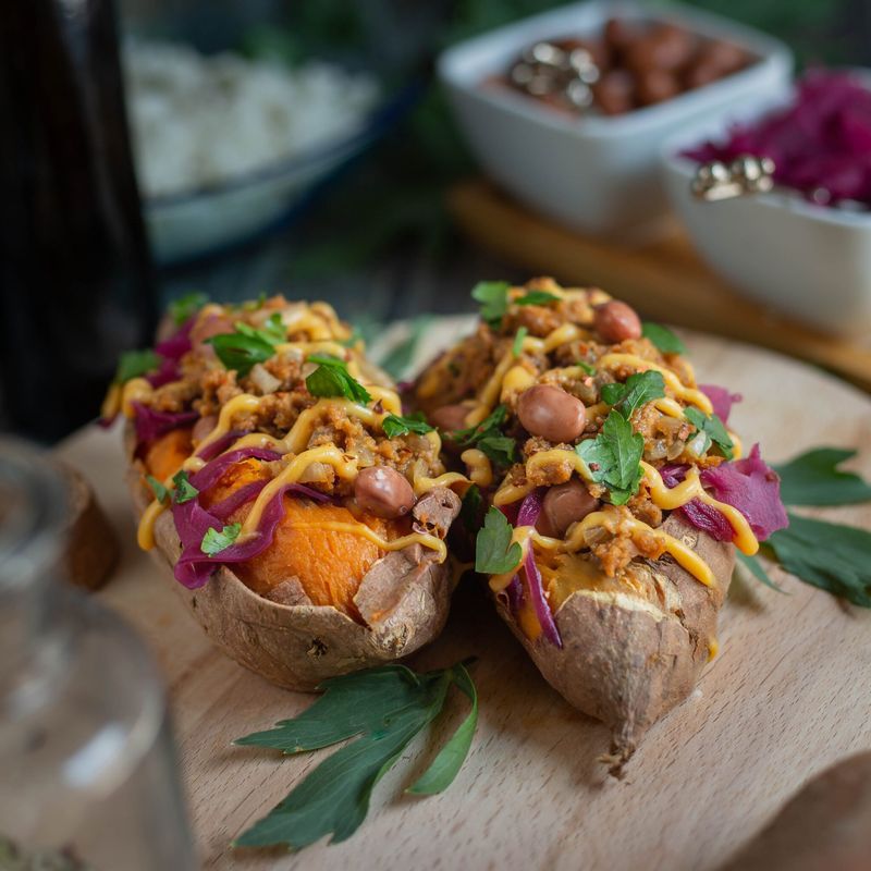 Pečen sladek krompir