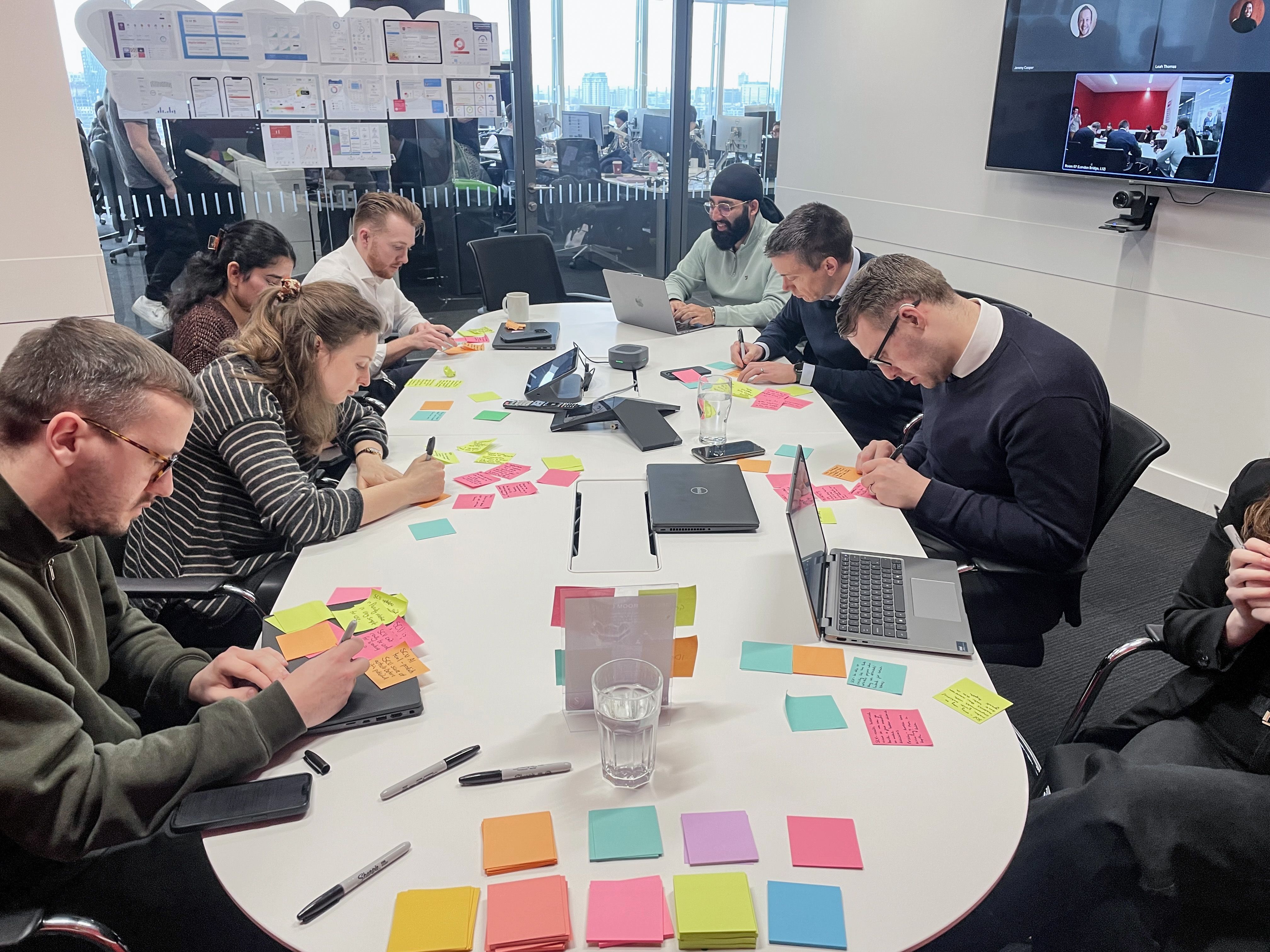 Photo of a workshop session conducted with News UK