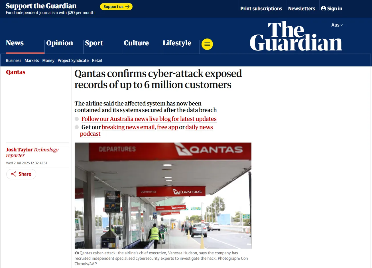 Supporting image for the ASX 50 digital supply chain breach article