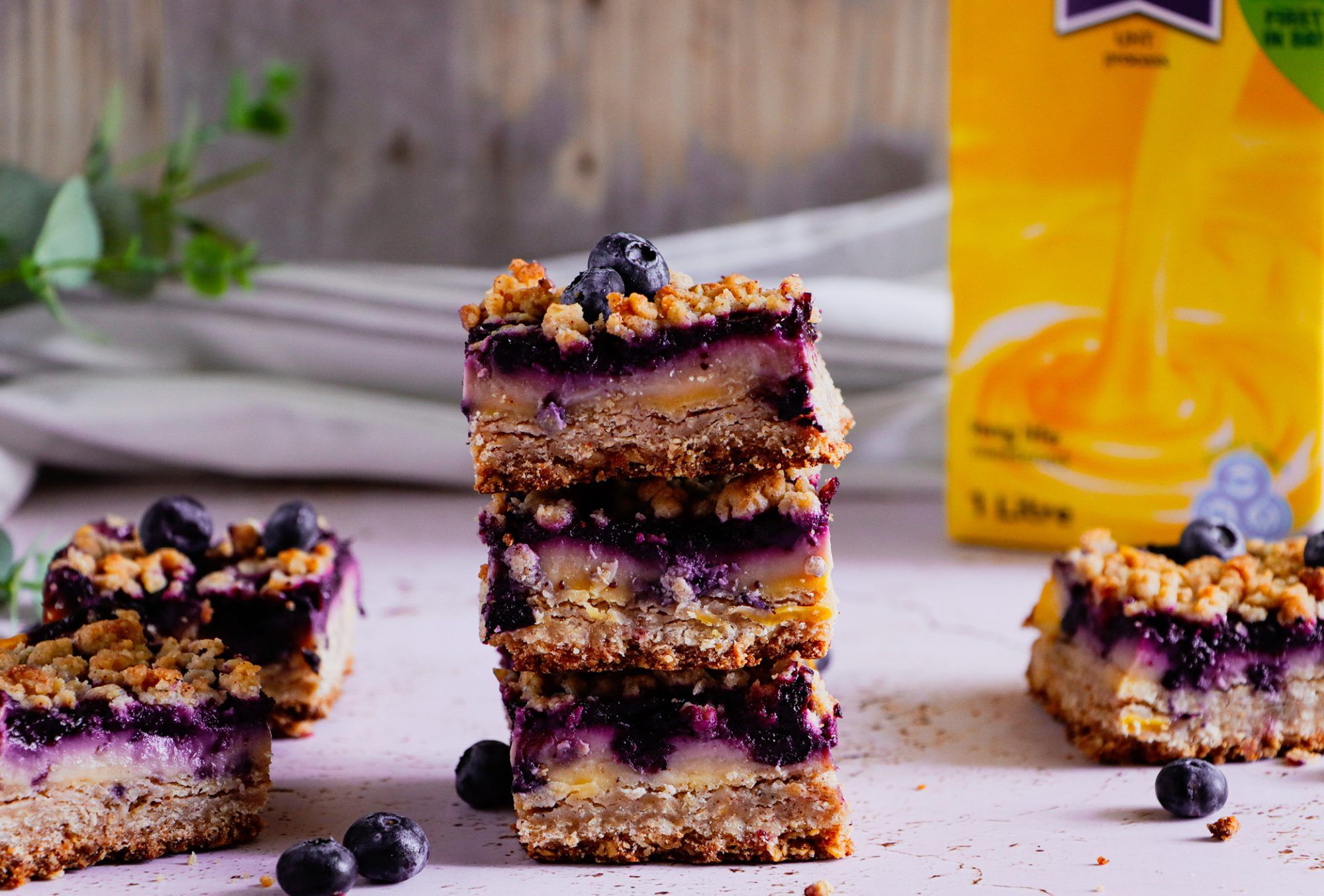 an image of Blueberry Custard Bars