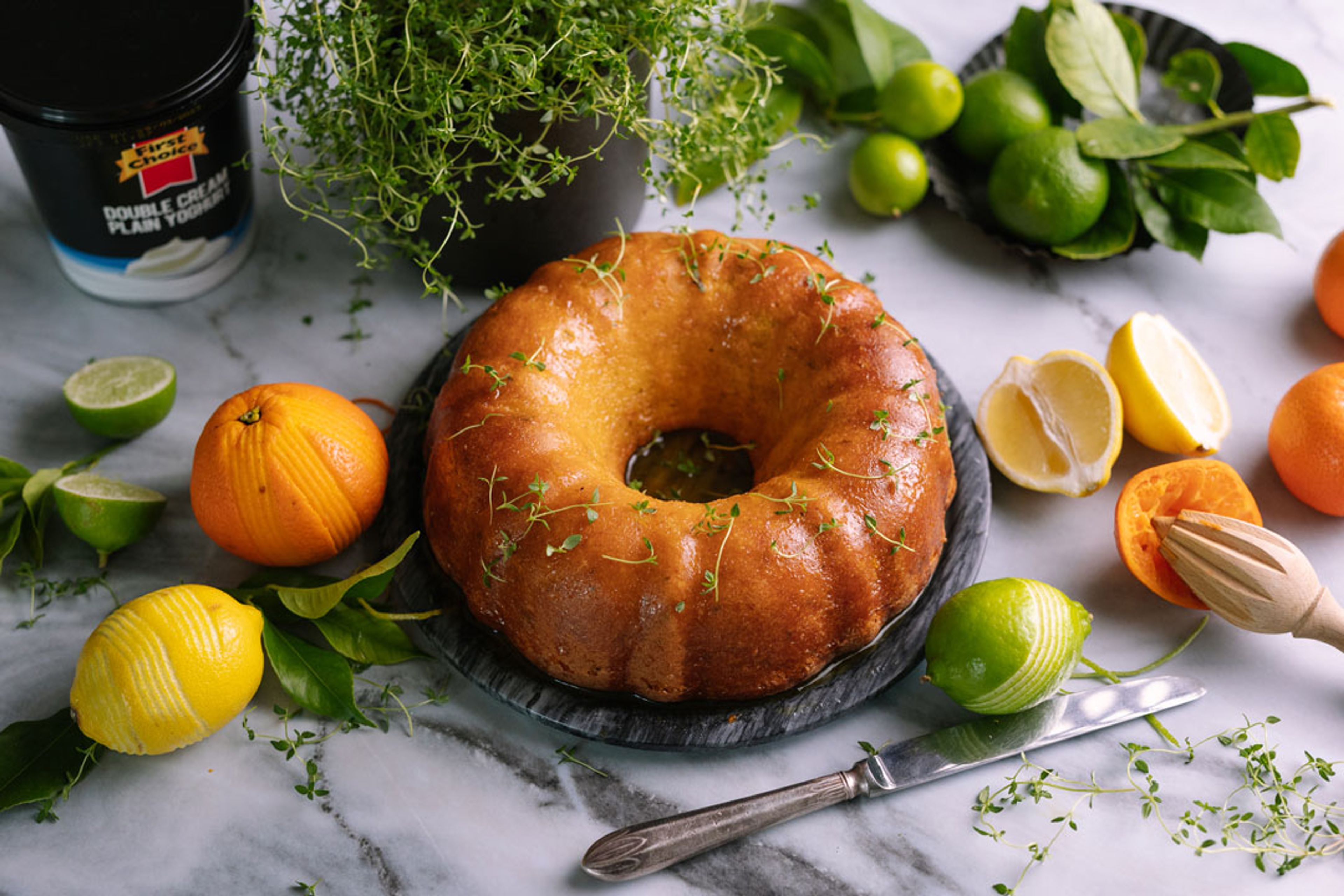 Citrus, Thyme and Yoghurt Bundt Cake