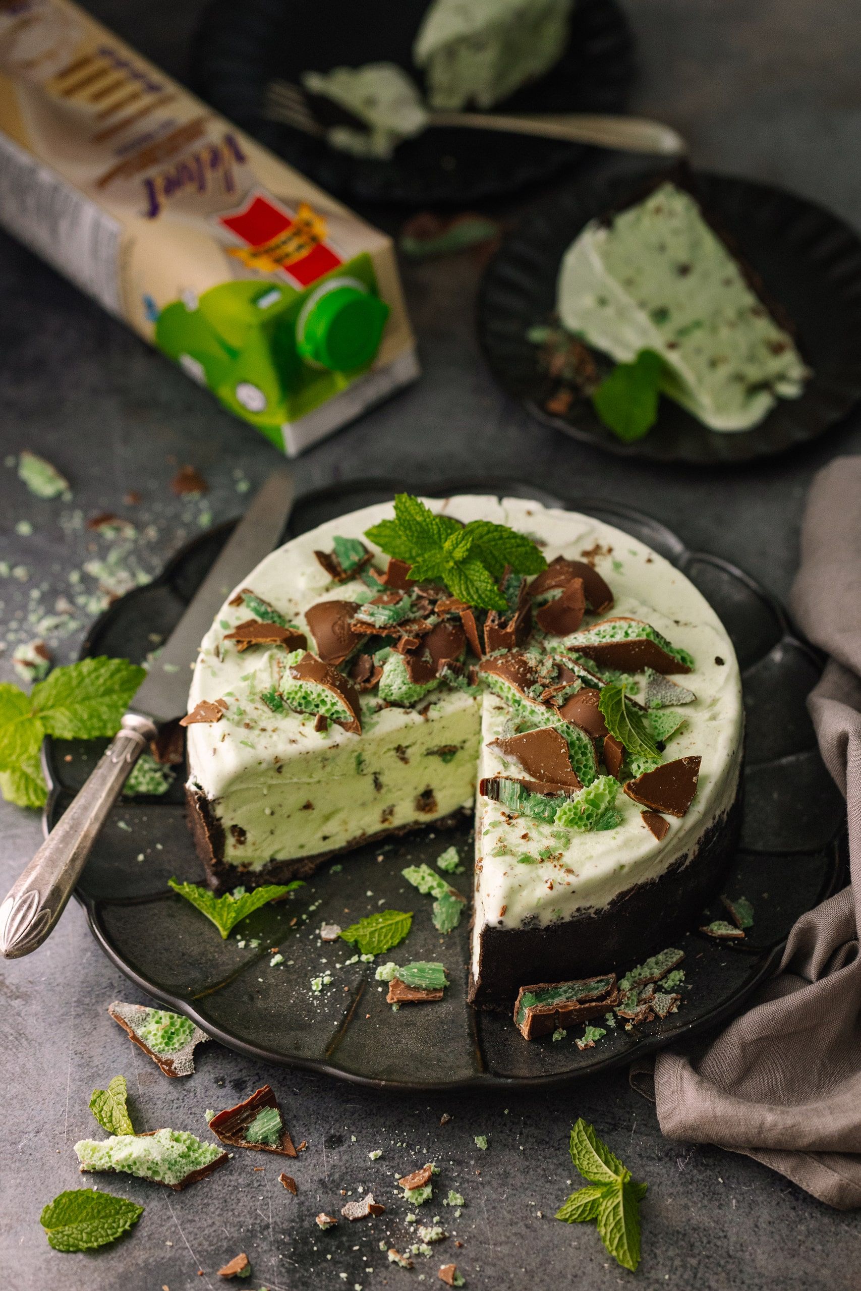 Peppermint Ice Cream Cake