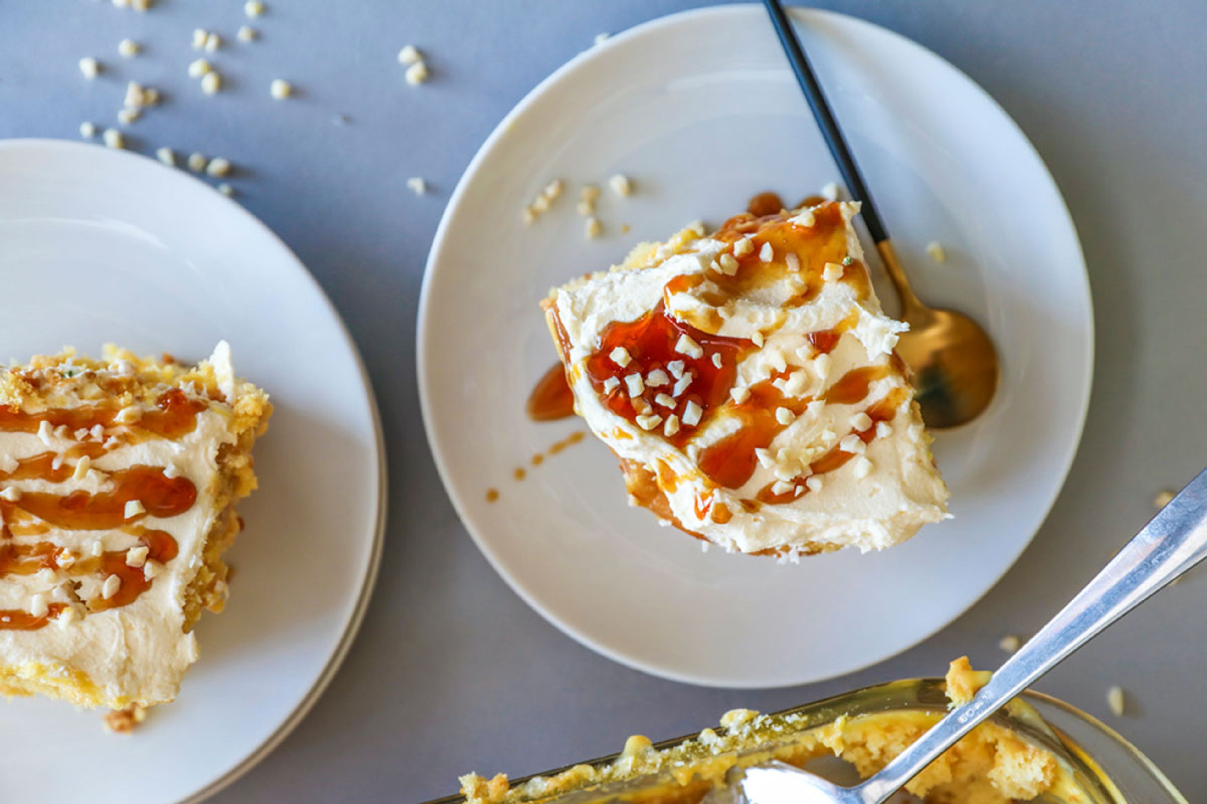 Custard Poke Cake