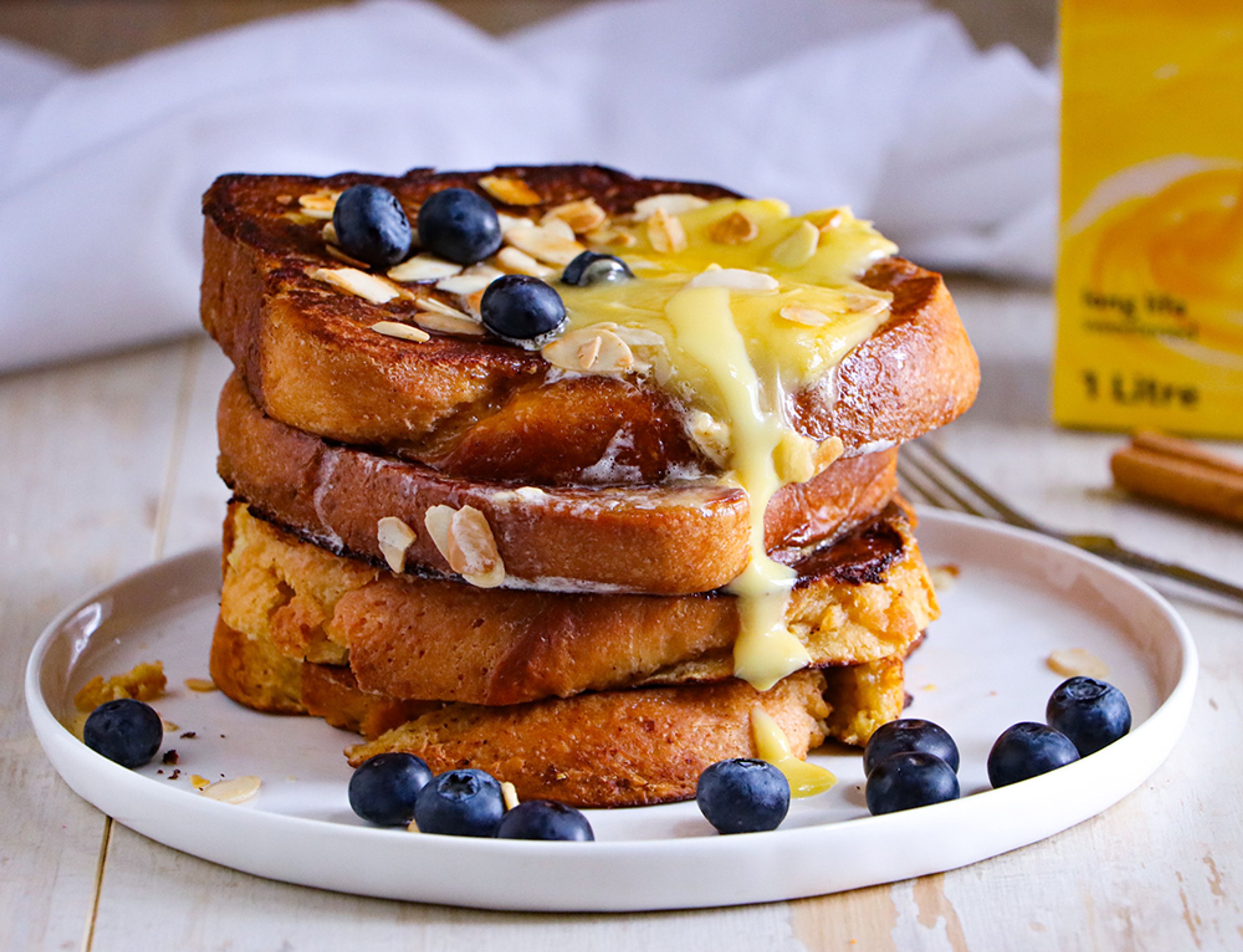 Custard and Masala Chai French Toast