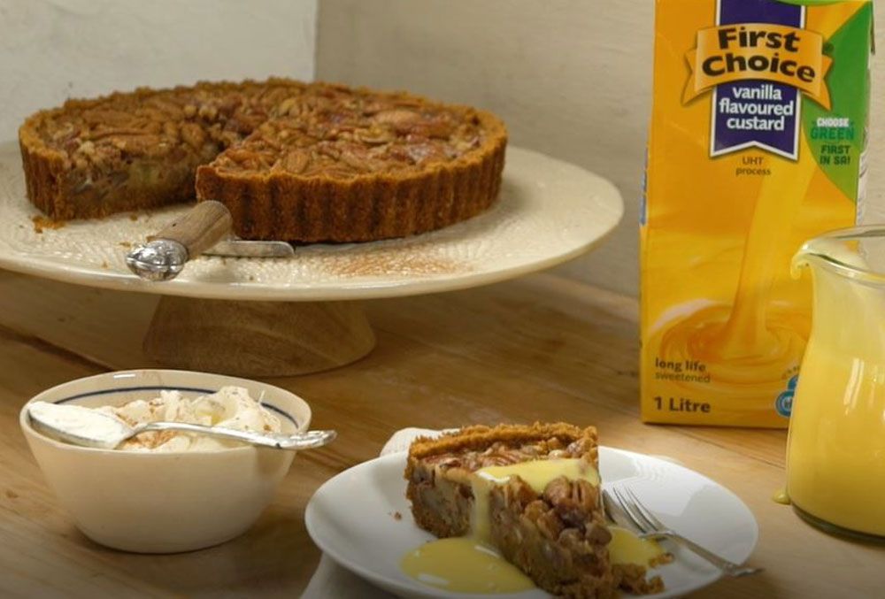 Custard Pecan Nut Pie