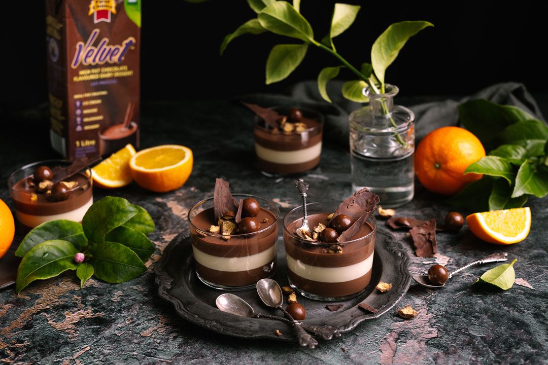 Chocolate and Orange Panna Cotta