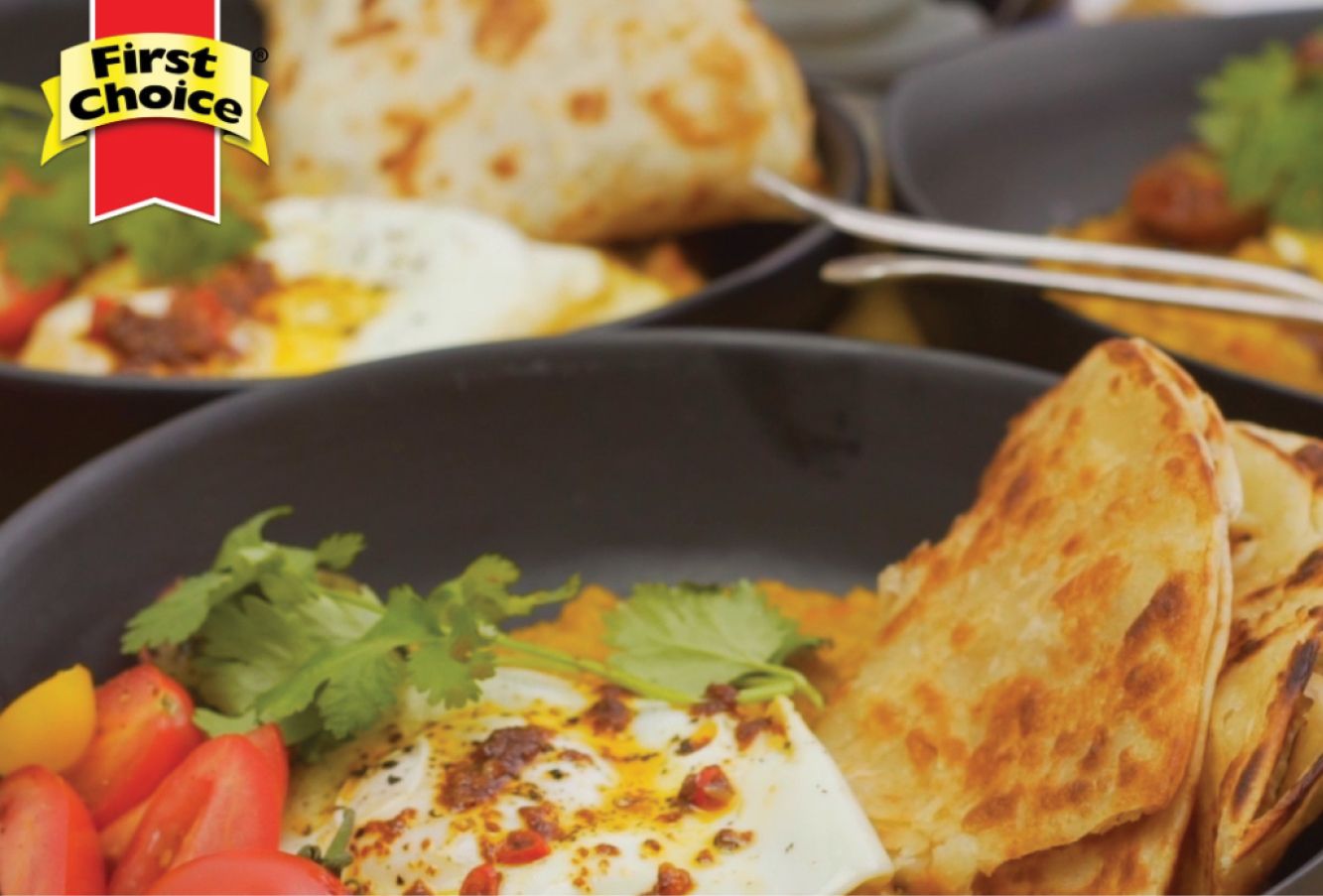 Spicy Eggs on Dhal
