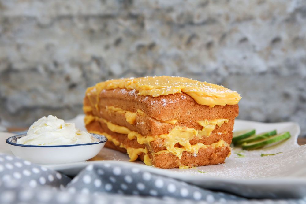 an image of Custard Sponge Cake