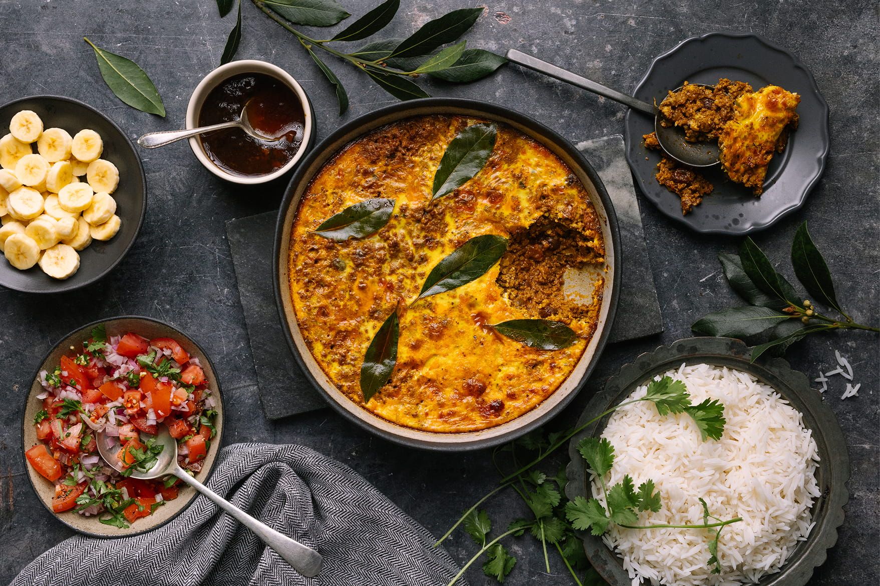 South African Bobotie With Sambal