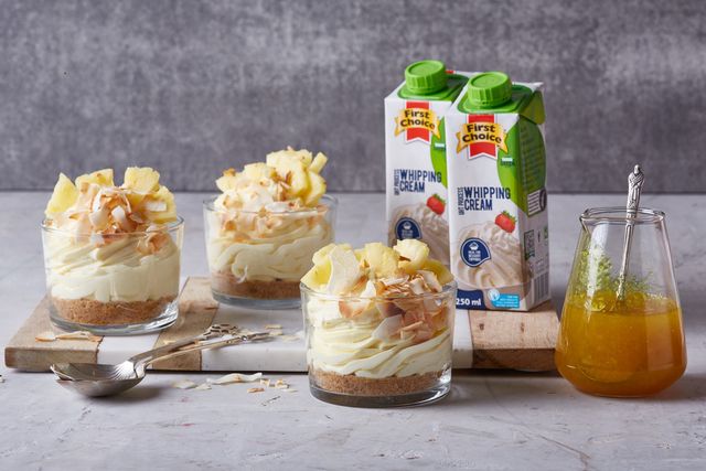 Pineapple Cheesecake Parfaits