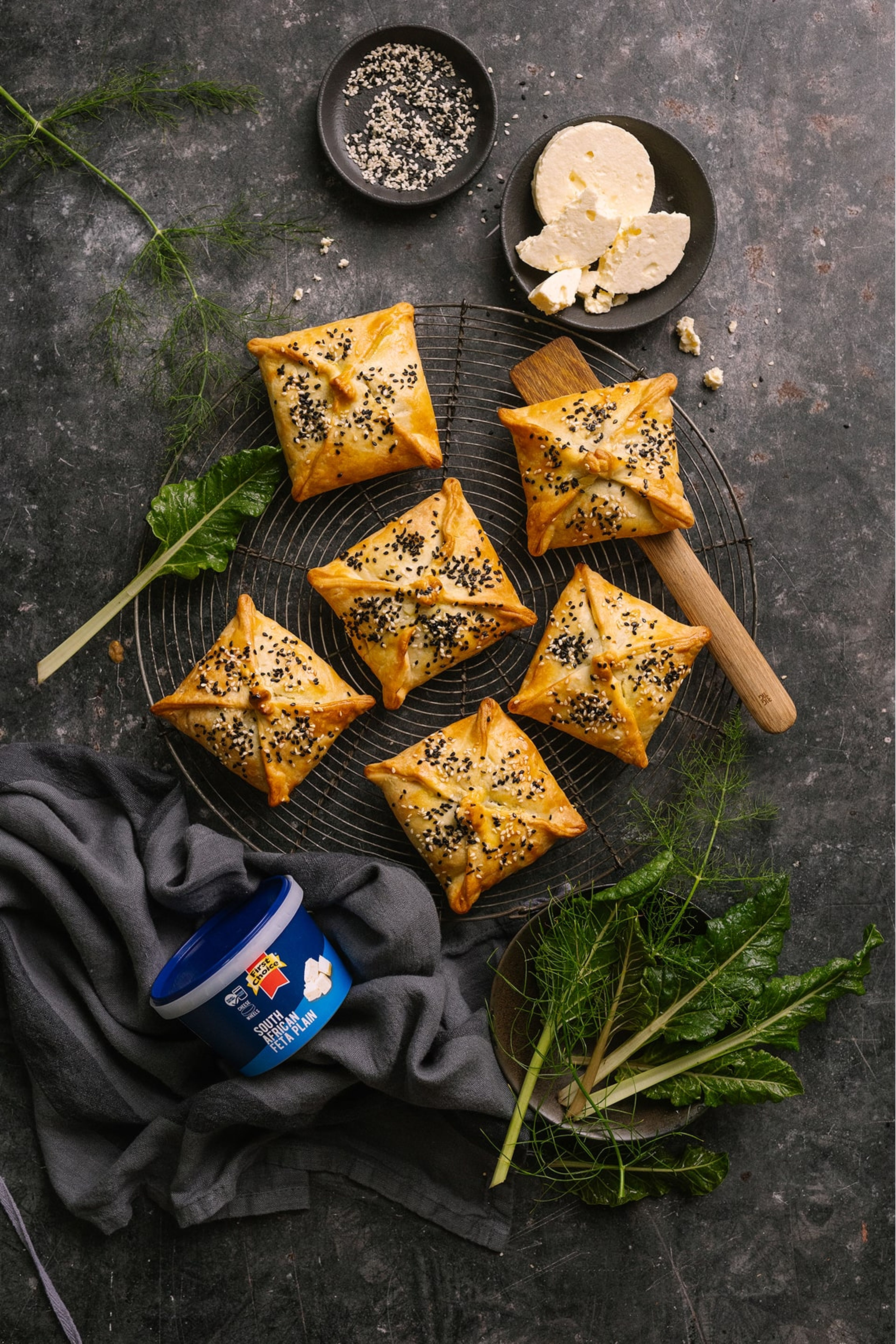 Individual Spinach and Feta Pies