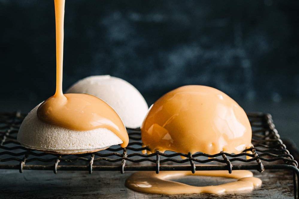 Cheat’s Mirror Glaze Mousse Cakes