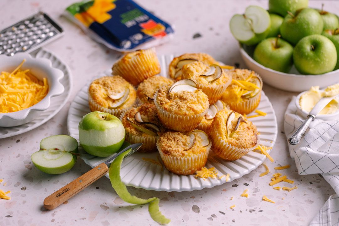 an image of Apple and Cheese Muffins