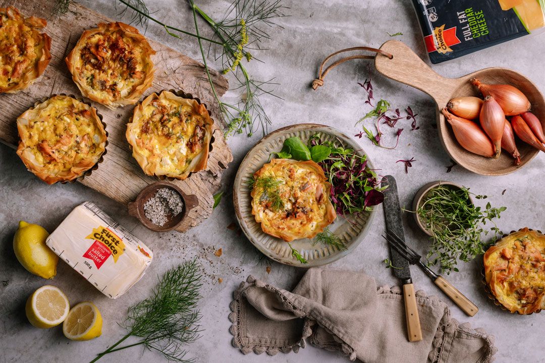 Smoked Trout Quiches