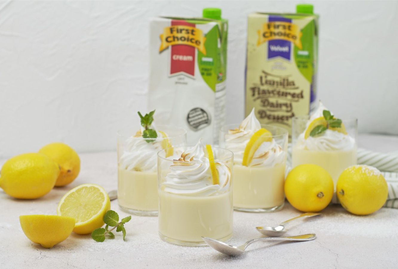 an image of Lemon Meringue Panna Cotta