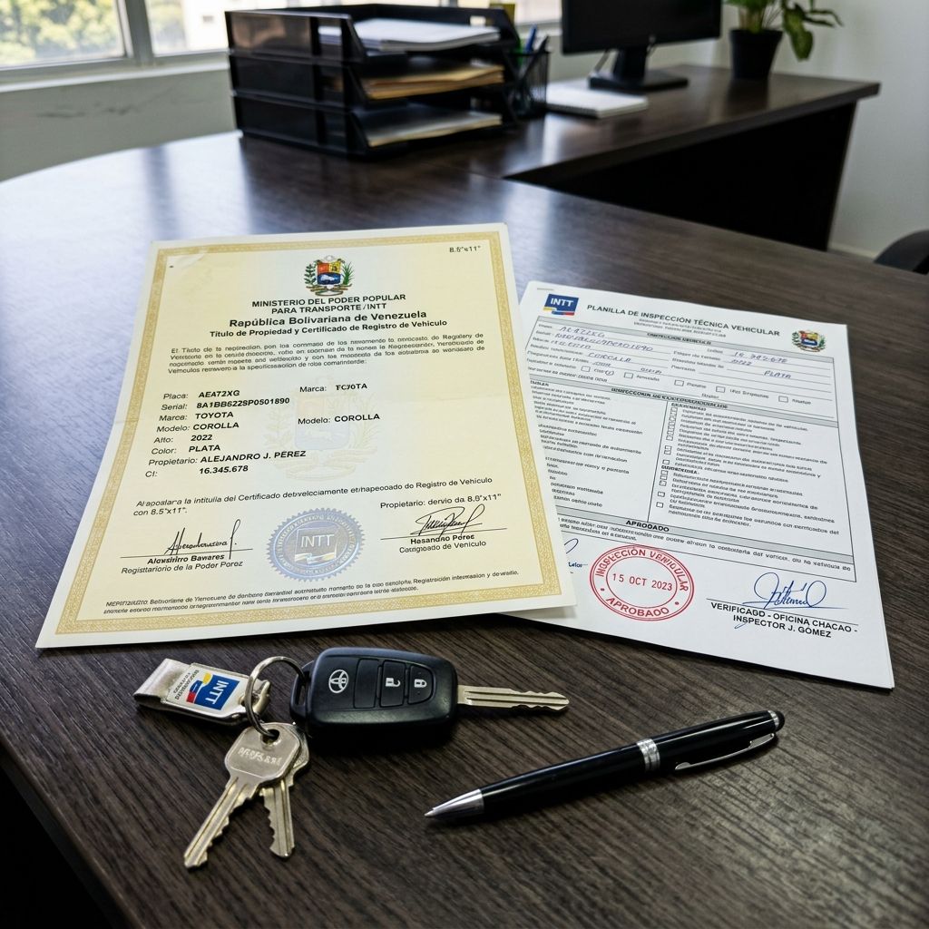 Carpeta legal de expediente vehicular INTT