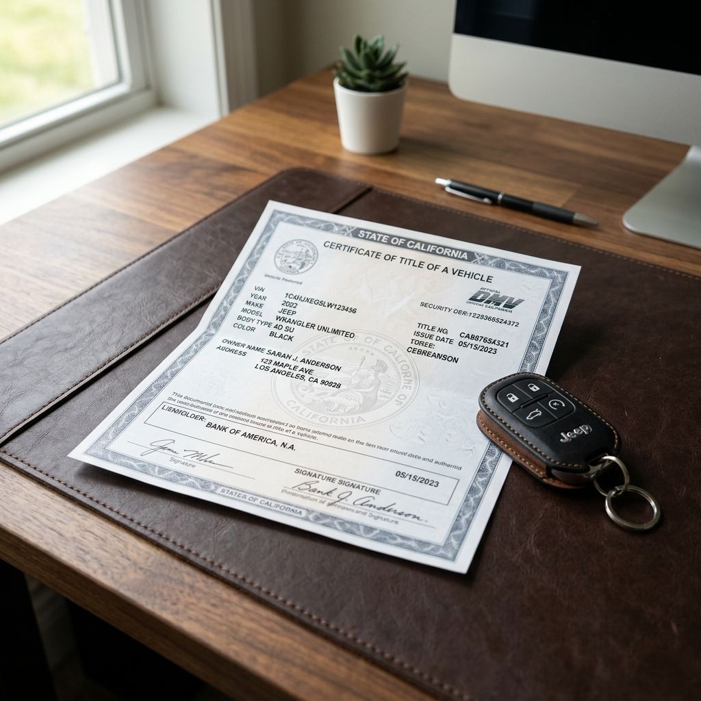 Certificado de registro vehicular INTT Título 3-2