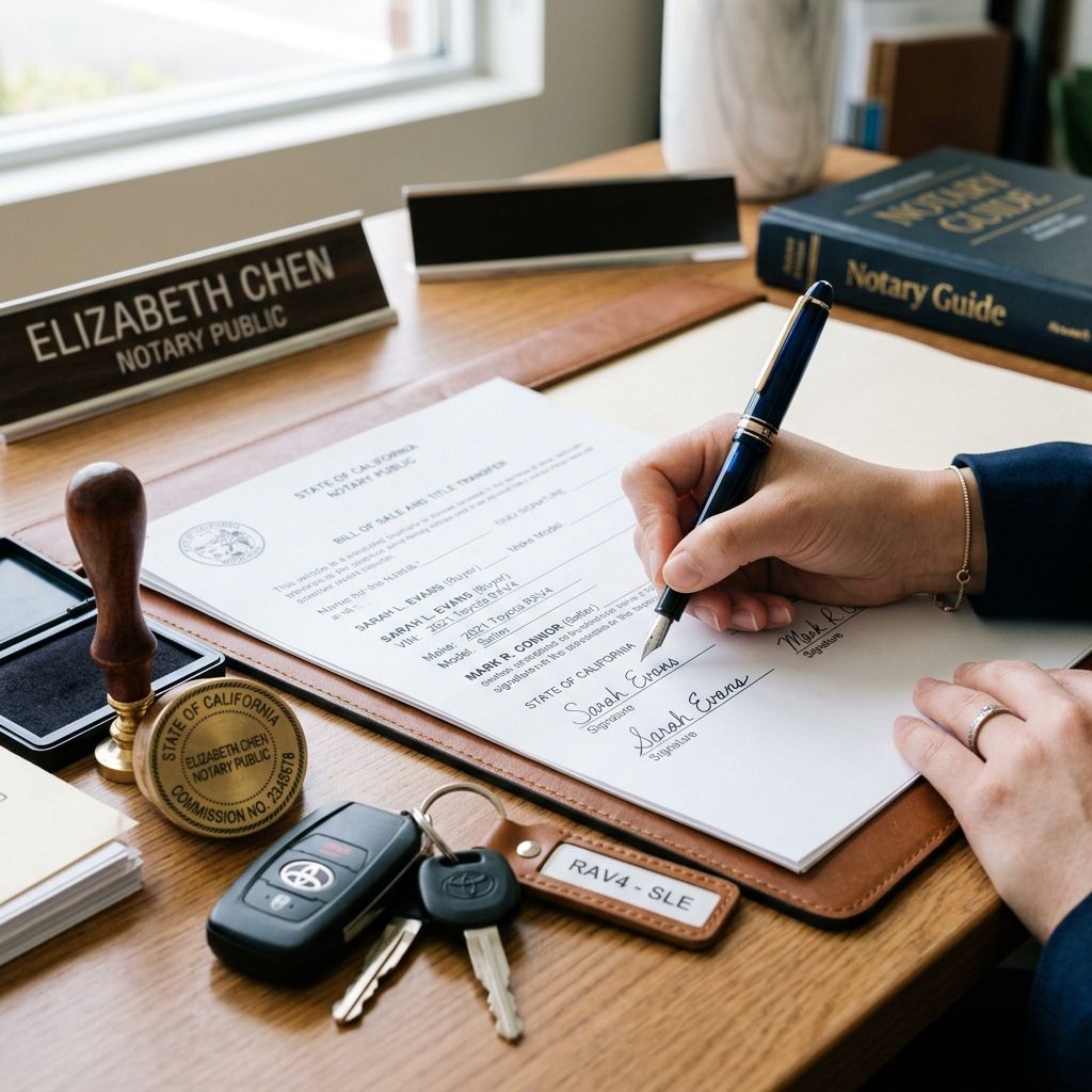 Firma presencial de contrato notariado en SAREN