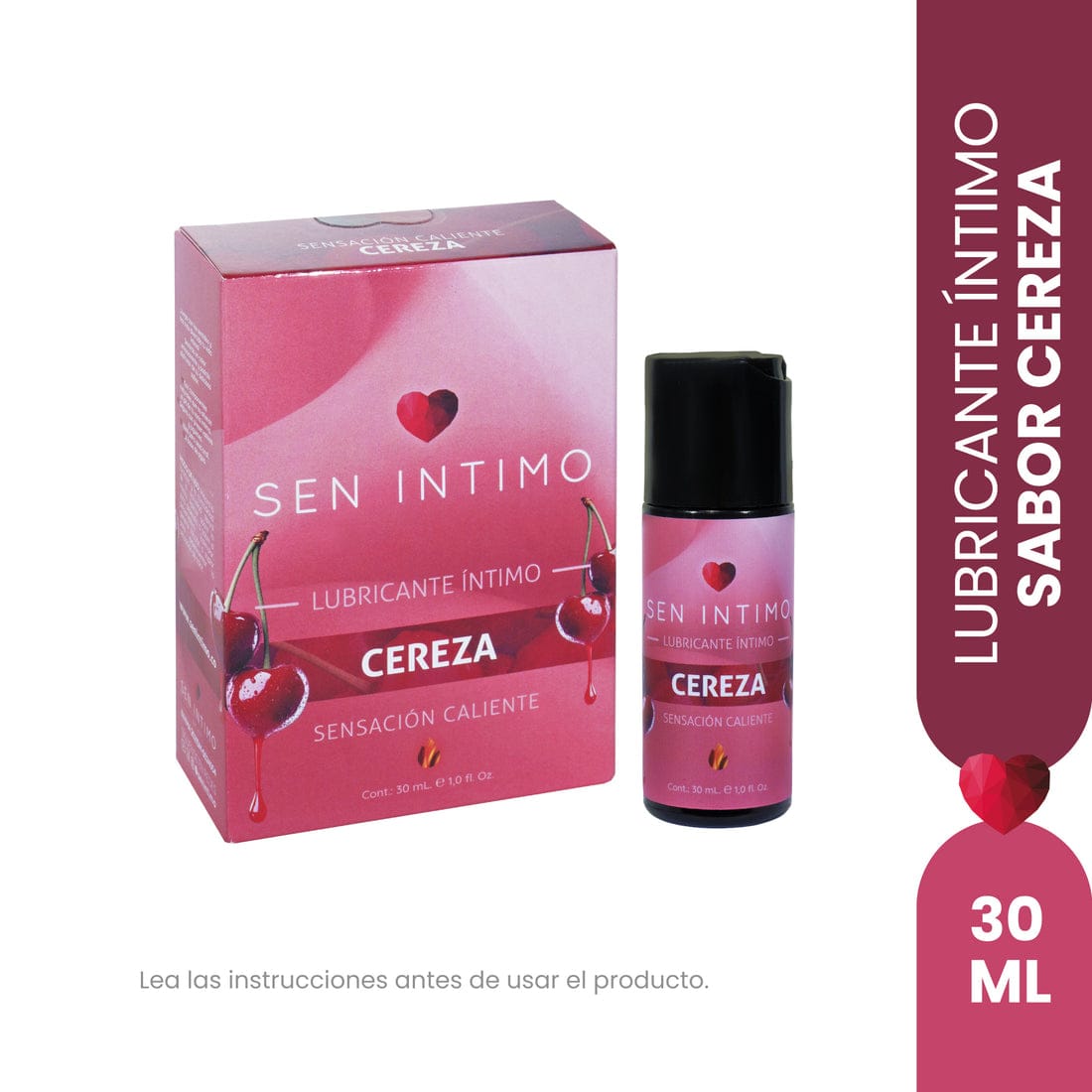 Lubricante intimo sabor cereza Sen Intimo