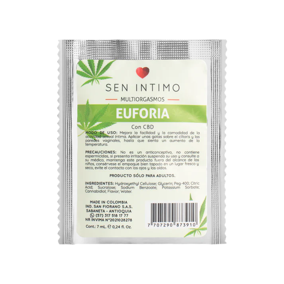 Multiorgasmos Euforia X 7 Ml Sen Intimo 