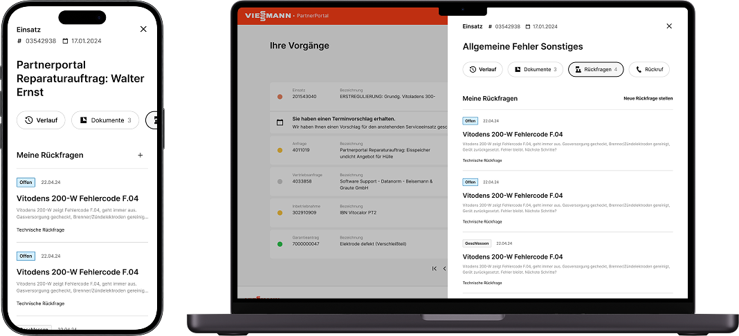 PartnerPortal on mobile and desktop