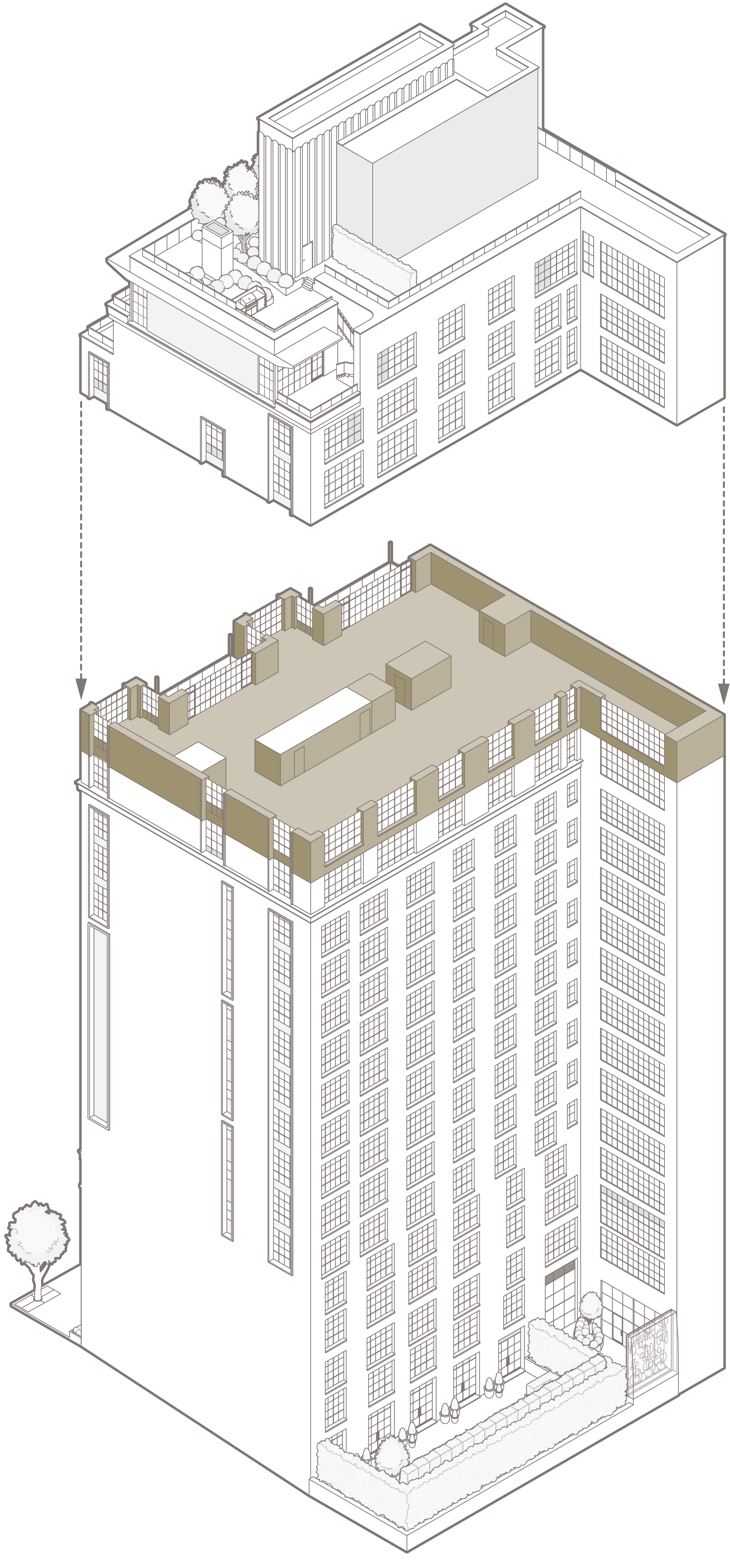 Penthouse 17 – North elevation