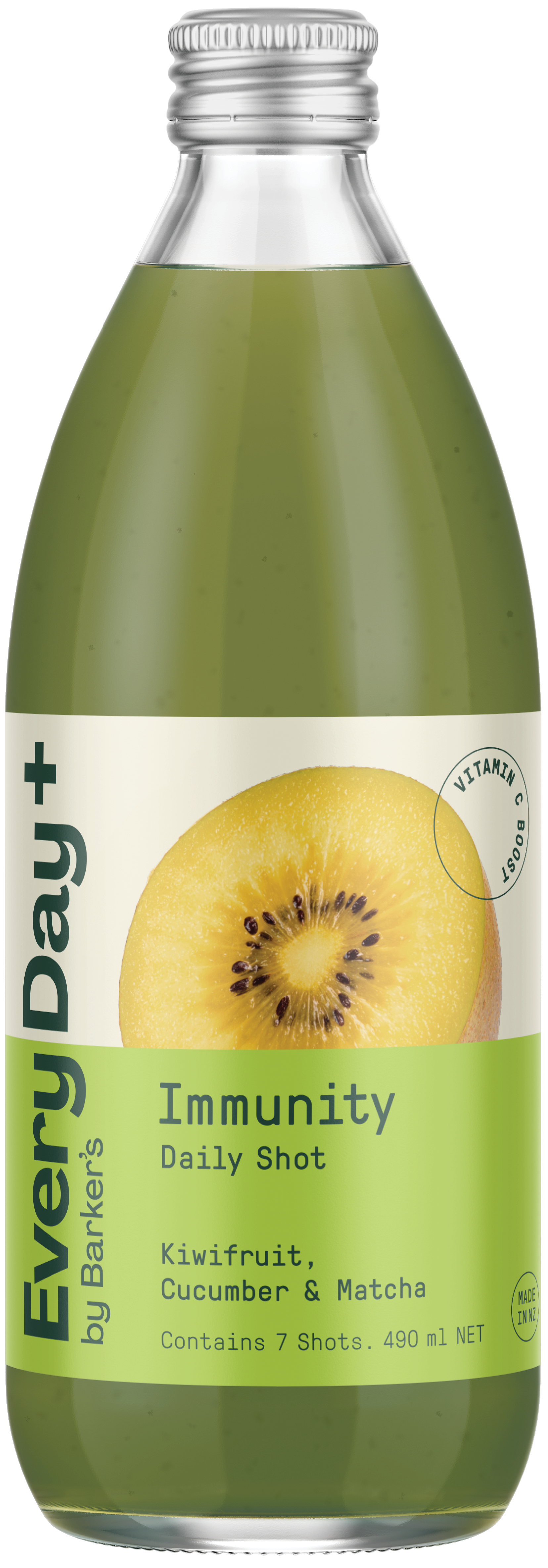 Kiwifruit, Cucumber & Matcha Immunity Daily Shot 490ml updated d