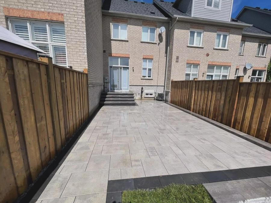Markham Backyard Patio & Steps — completed build