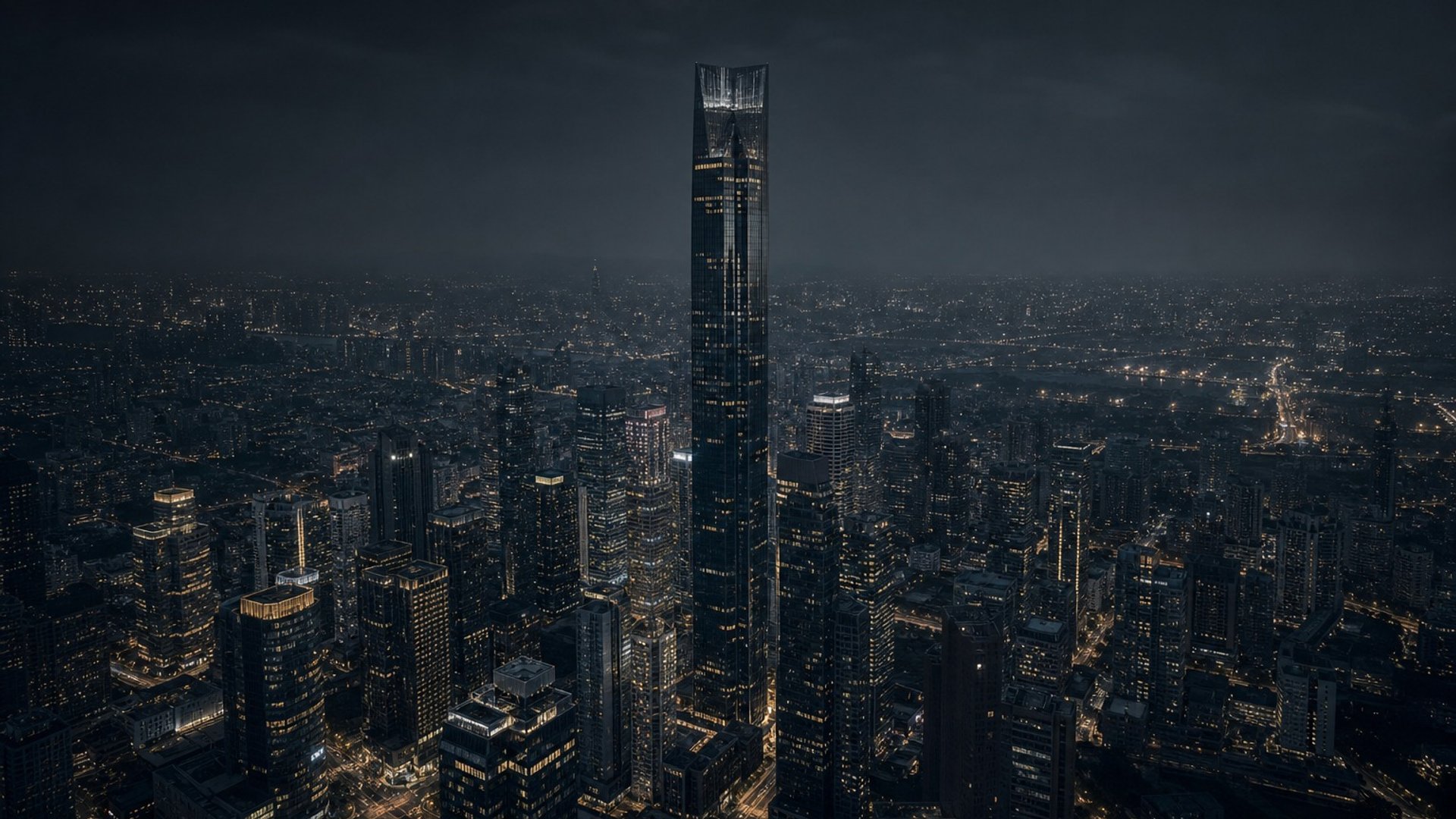 MERIDIAN 都市顶层公寓 · 天际线夜景