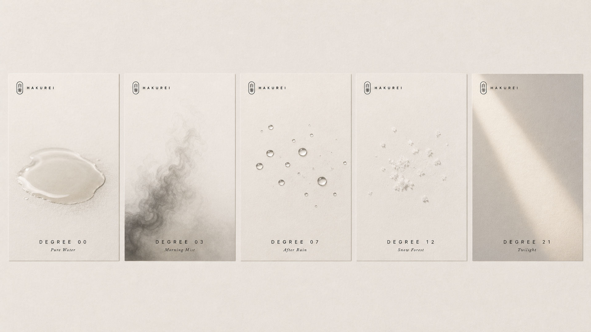 DEGREE 03 Morning Mist concept poster leaned against a concrete wall