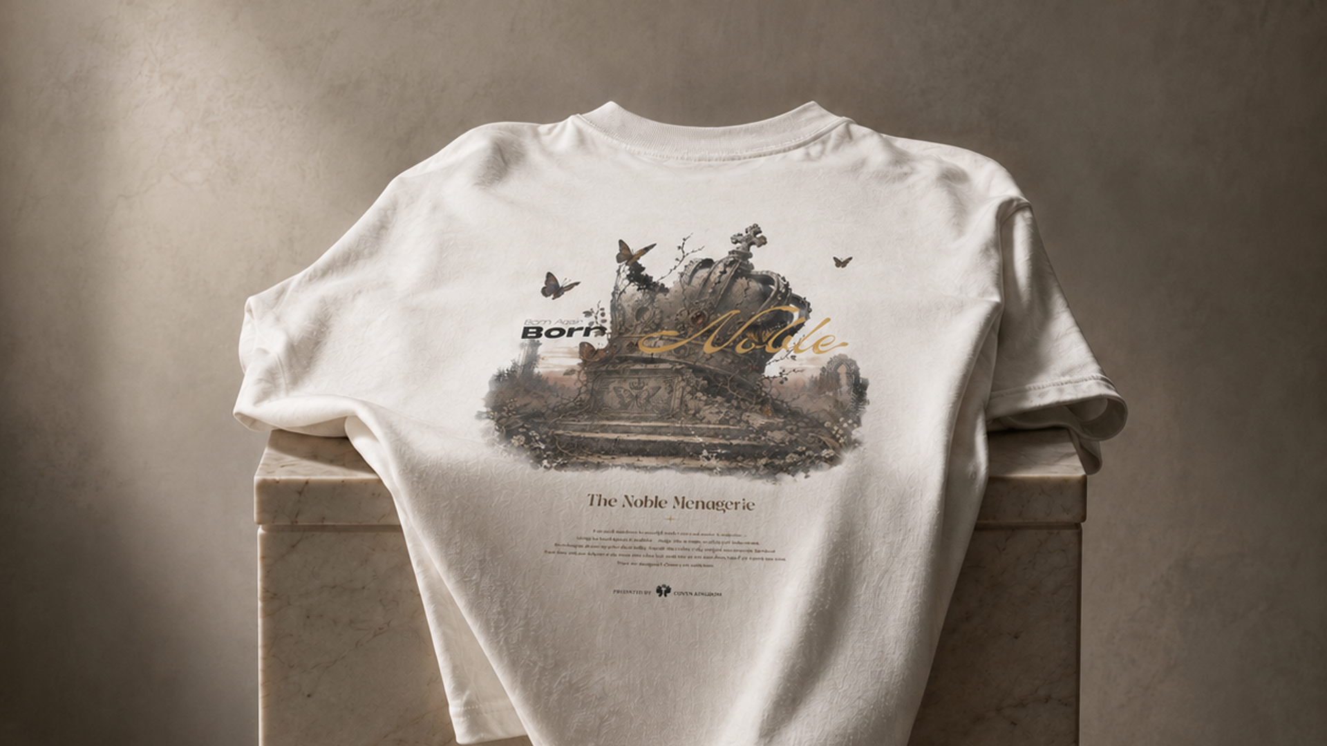 Coeys Kingdom 后背印花全展示 —— "The Noble Menagerie" 皇冠与自然元素拼贴