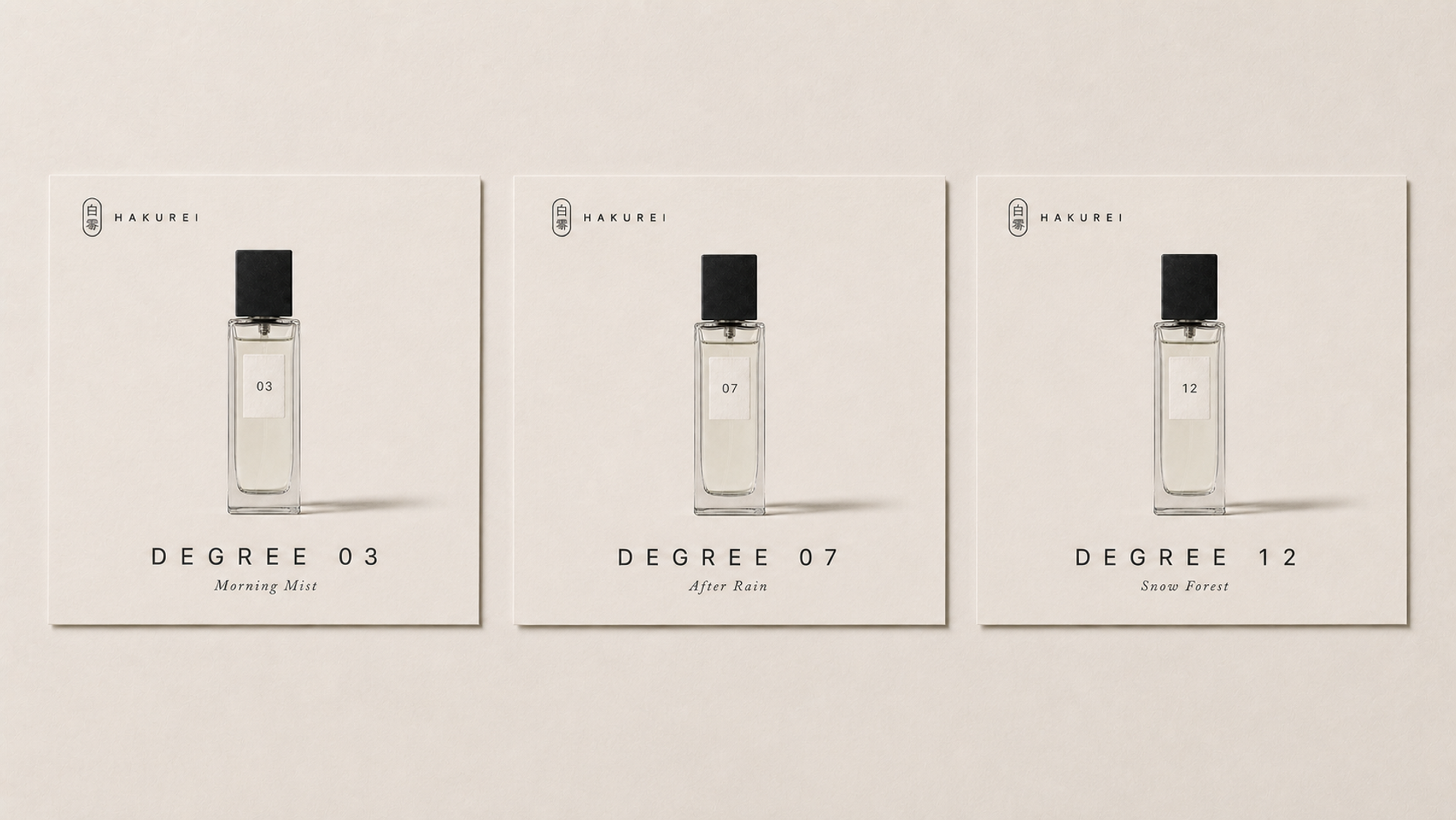 三联海报组合 —— DEGREE 03 / 07 / 12