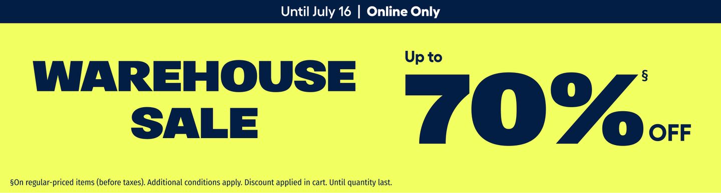 Warehouse sale