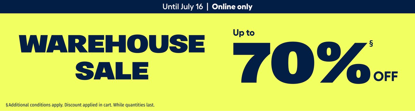 Warehouse sale