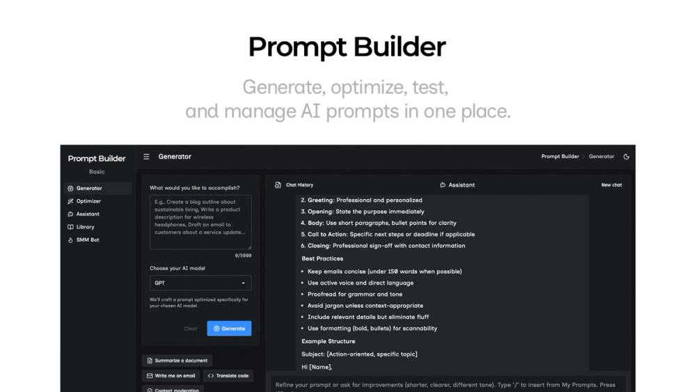 image of Prompt Builder