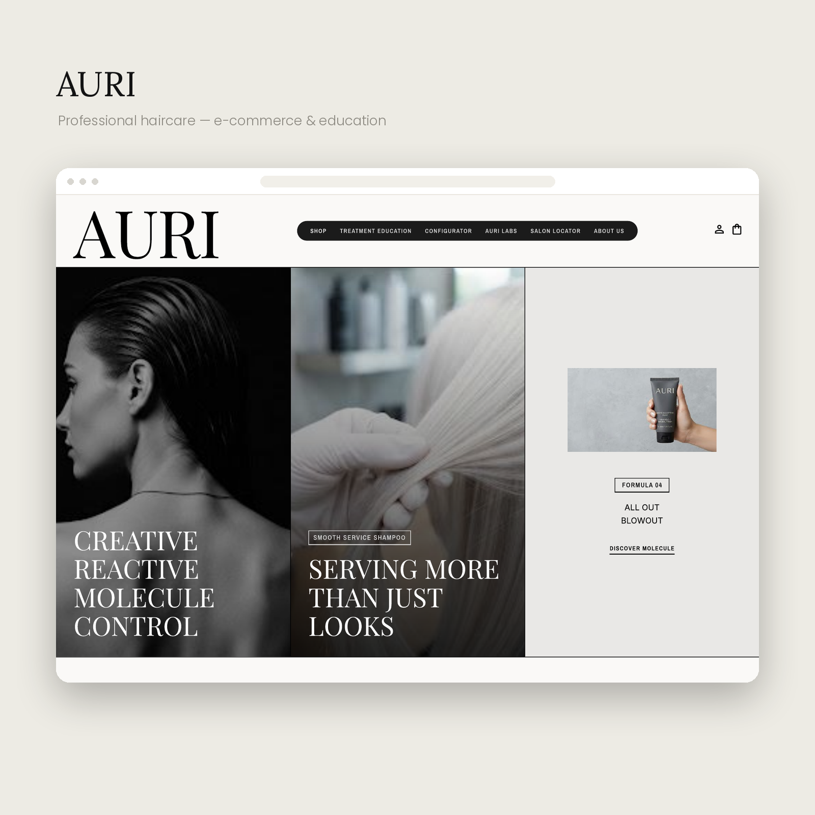 Auri - Webdesign — 1