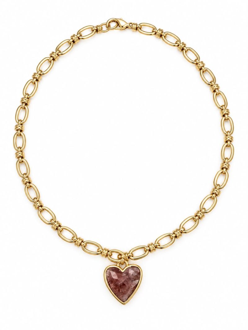 Collar Corazón Rosa
