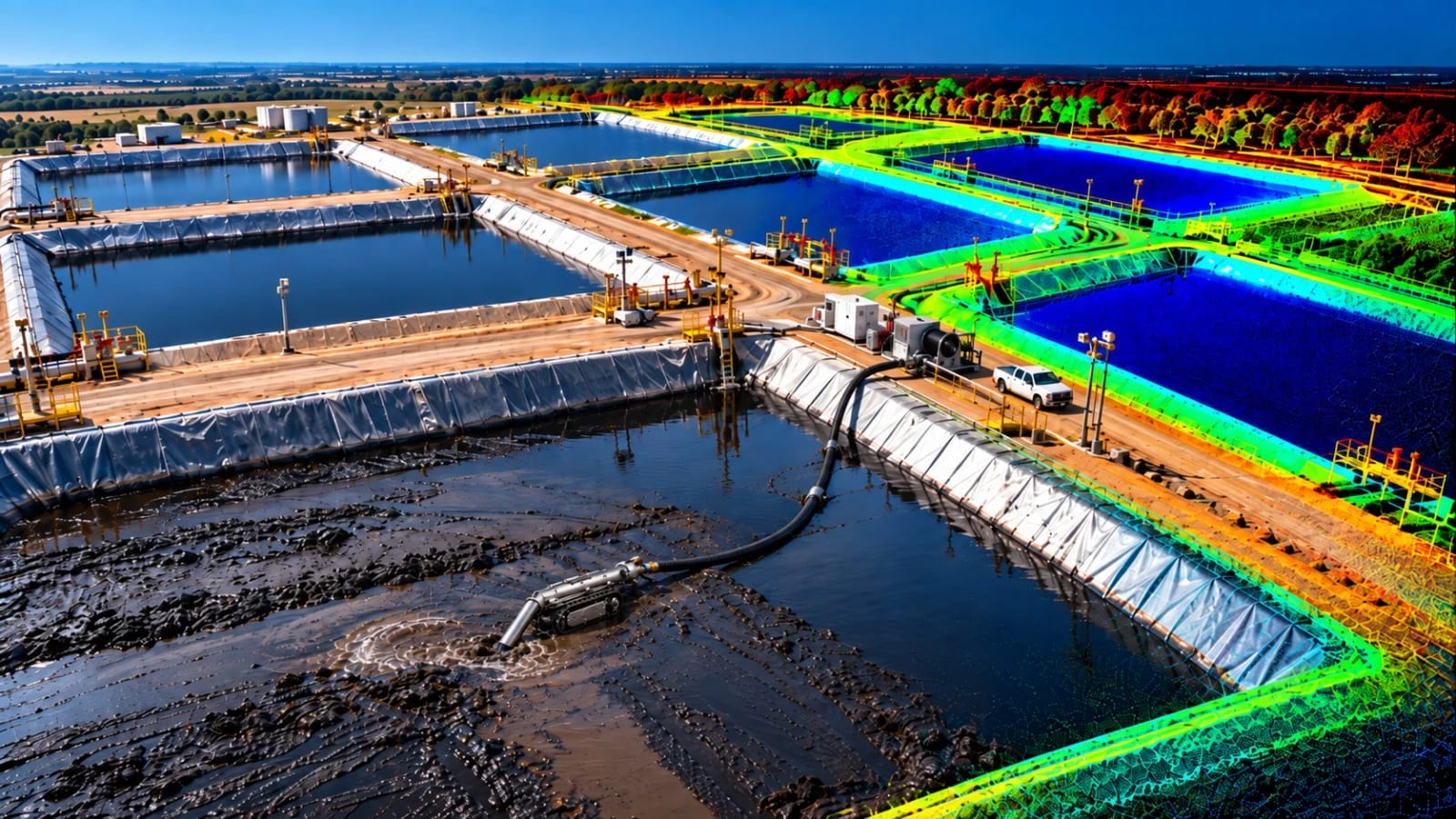Oil Pit Sludge Cleaning