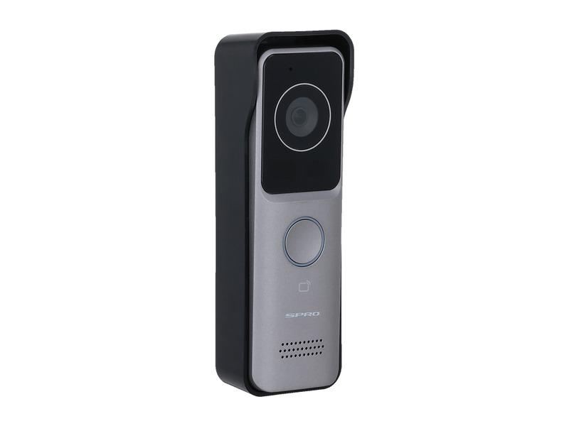 The SPRO door station with its camera, call button and fob reader