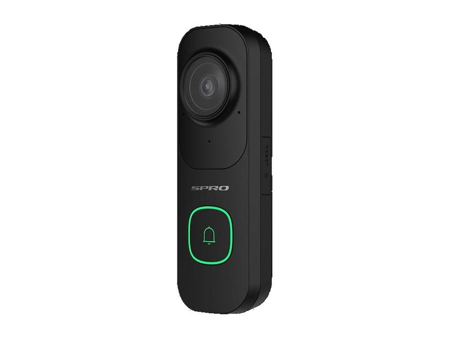 The SPRO video doorbell in black
