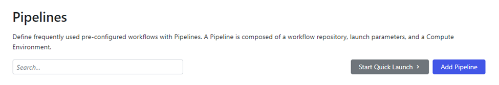 Launching a Pipeline in Tower