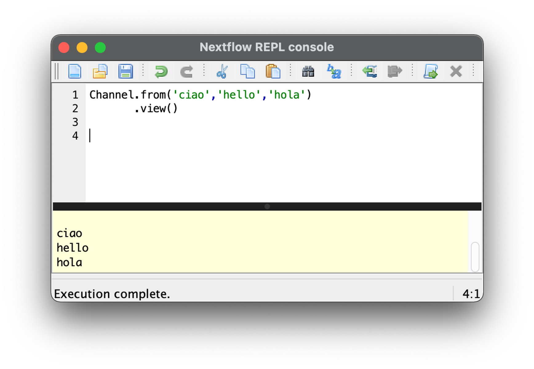 Nextflow REPL console