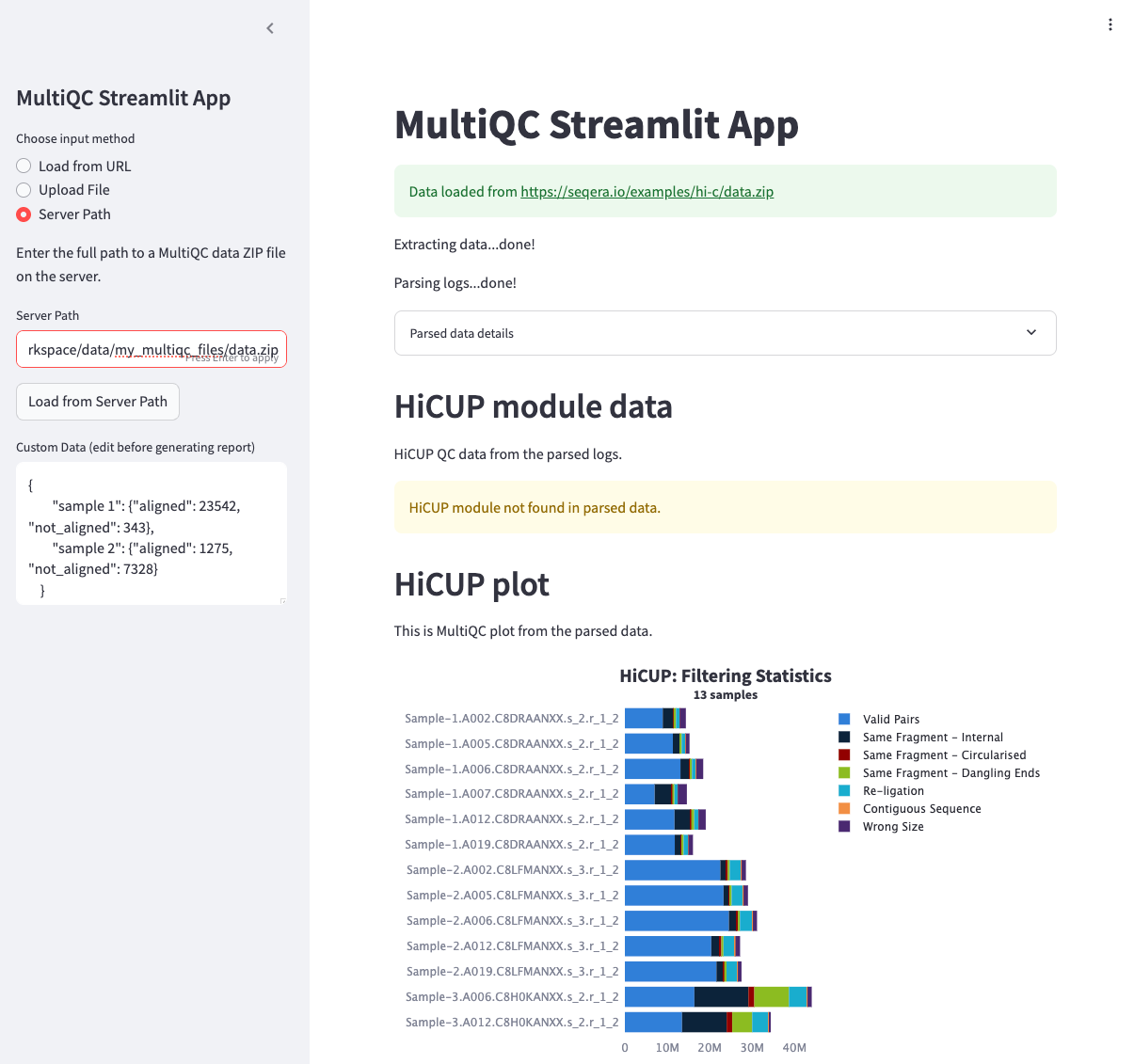 MultiQC Streamlit App