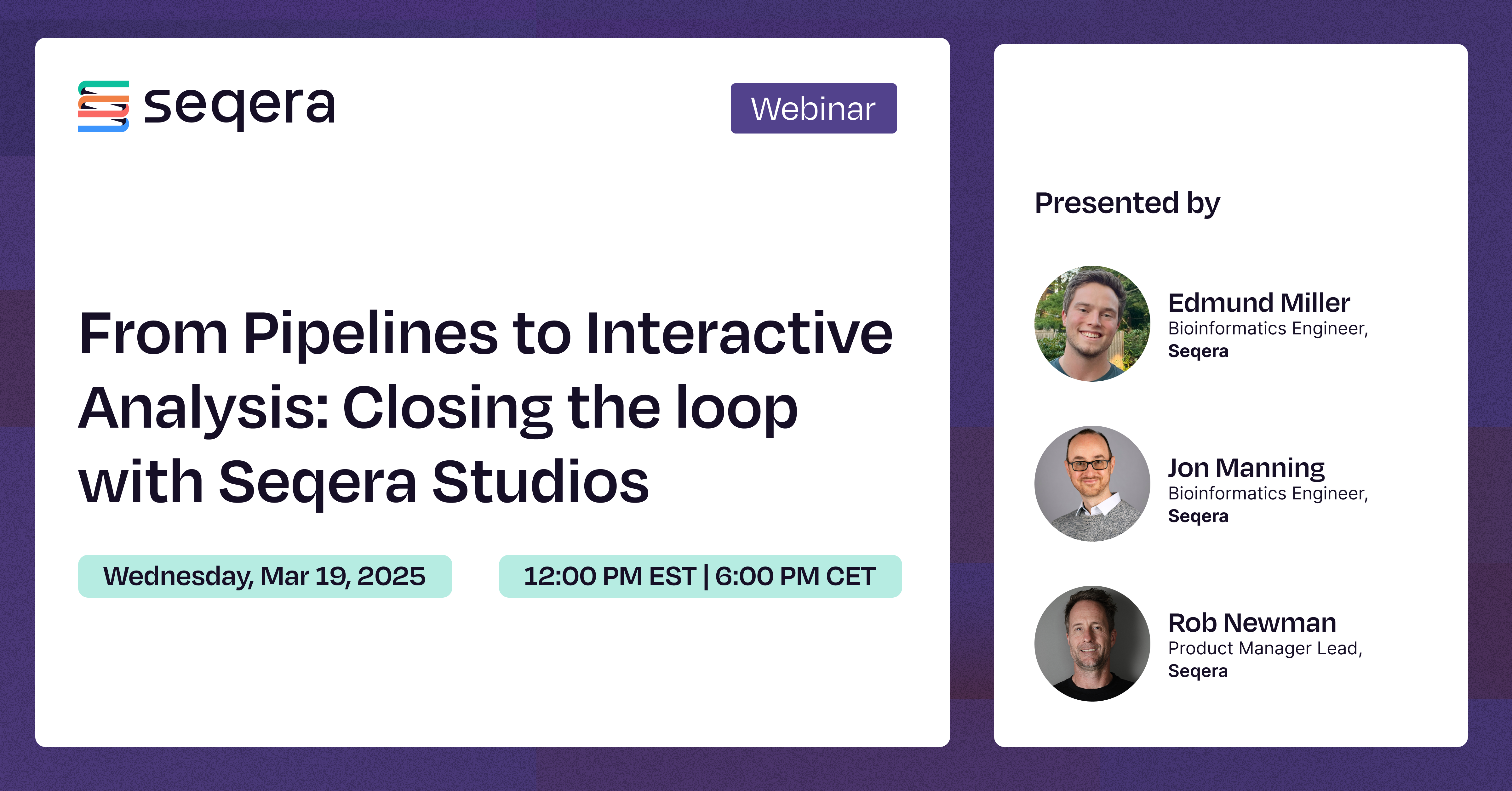 From Pipelines to Interactive Analysis: Closing the loop with Seqera Studios