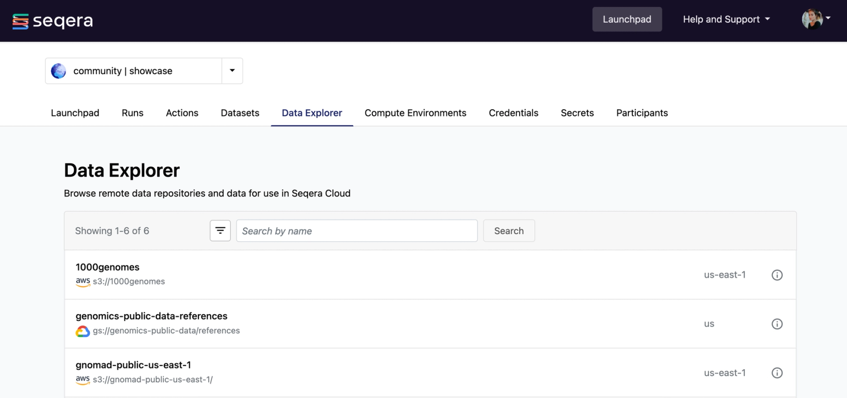 Seqera Data Explorer
