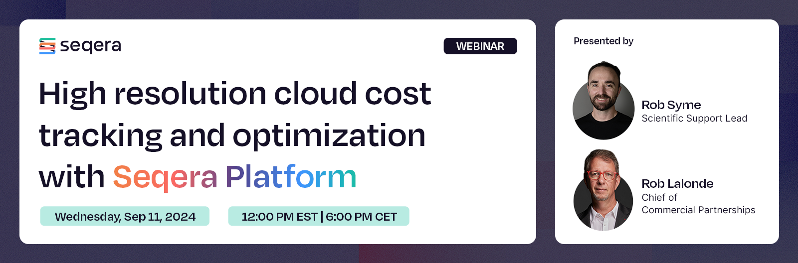 Webinar: High resolution cloud cost tracking and optimization with Seqera Platform