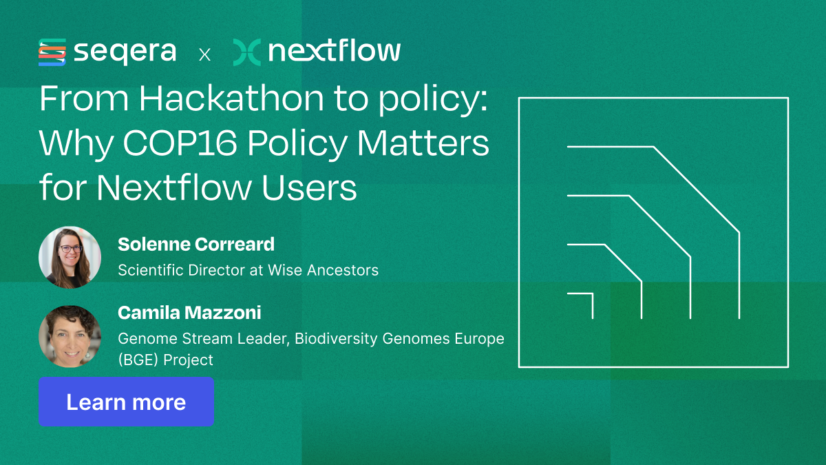 From Hackathon to policy: Why COP16 Policy Matters for Nextflow Users ...