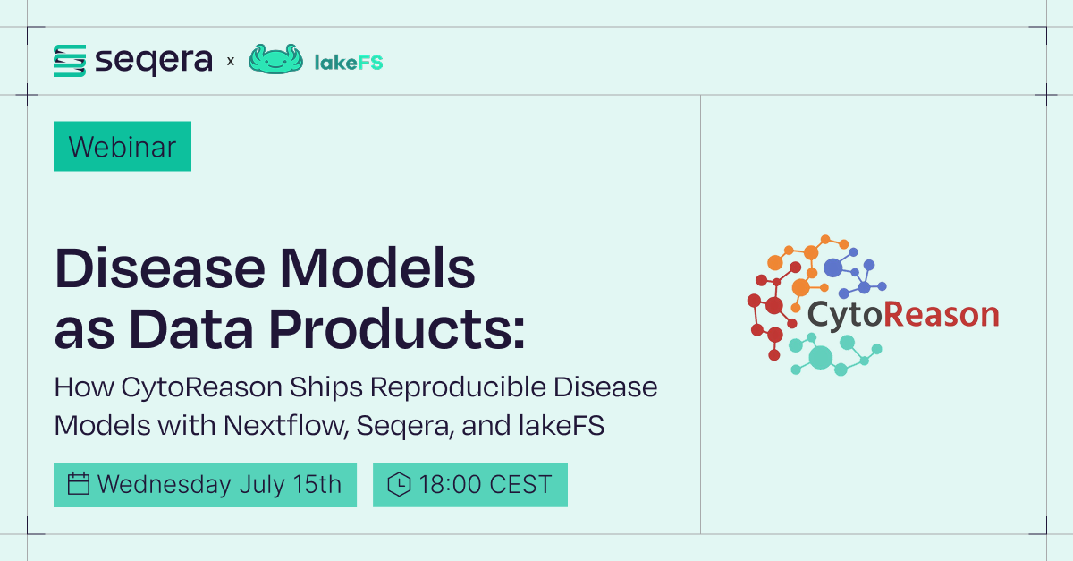 Disease Models as Data Products: How CytoReason Ships Reproducible Models with Nextflow, Seqera, and lakeFS