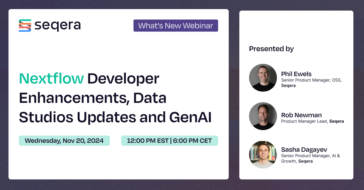 What’s New Webinar: Nextflow Developer Enhancements, Data Studios ...